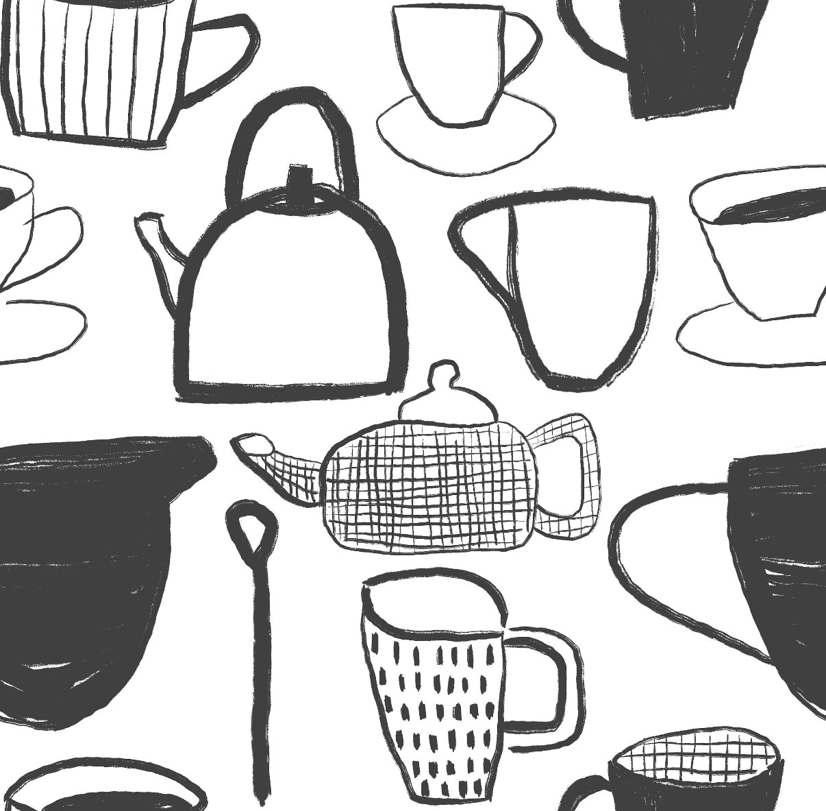 Jumbo Scarf - Pot of Tea