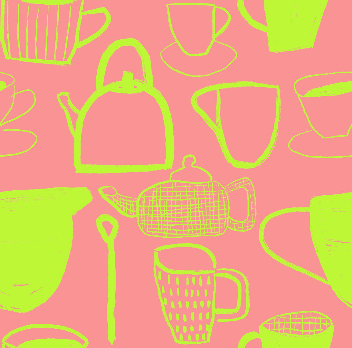 Jumbo Scarf - Pot of Tea