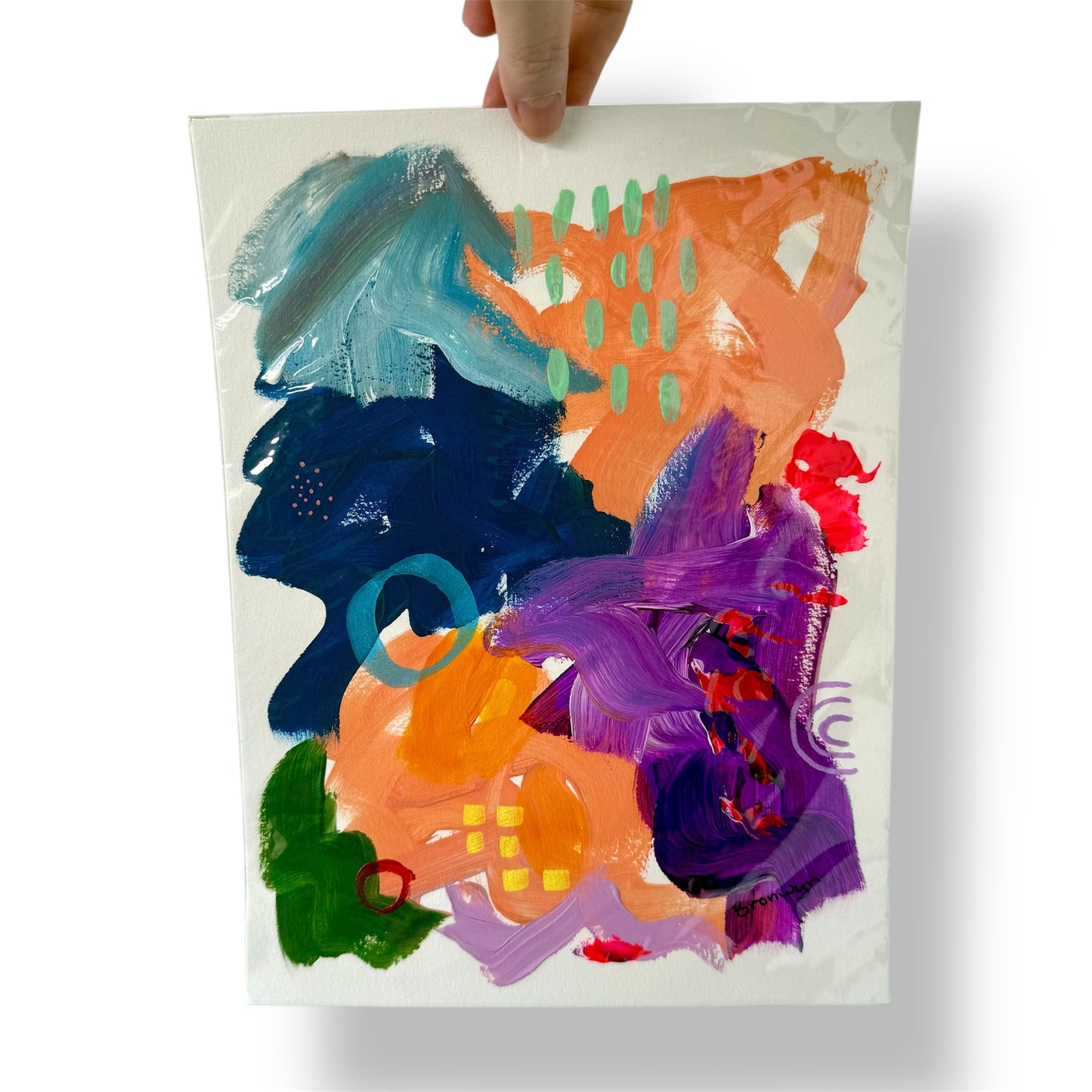 Contemporary Abstract Collection - 2025 l Painting on card-stock