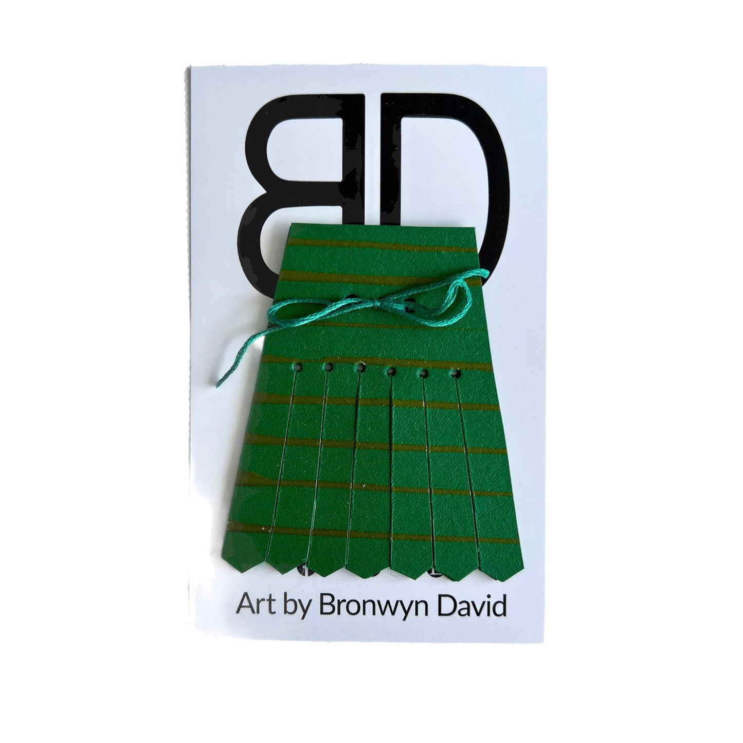 Medium Leather Shoe Fringe - Green/Green