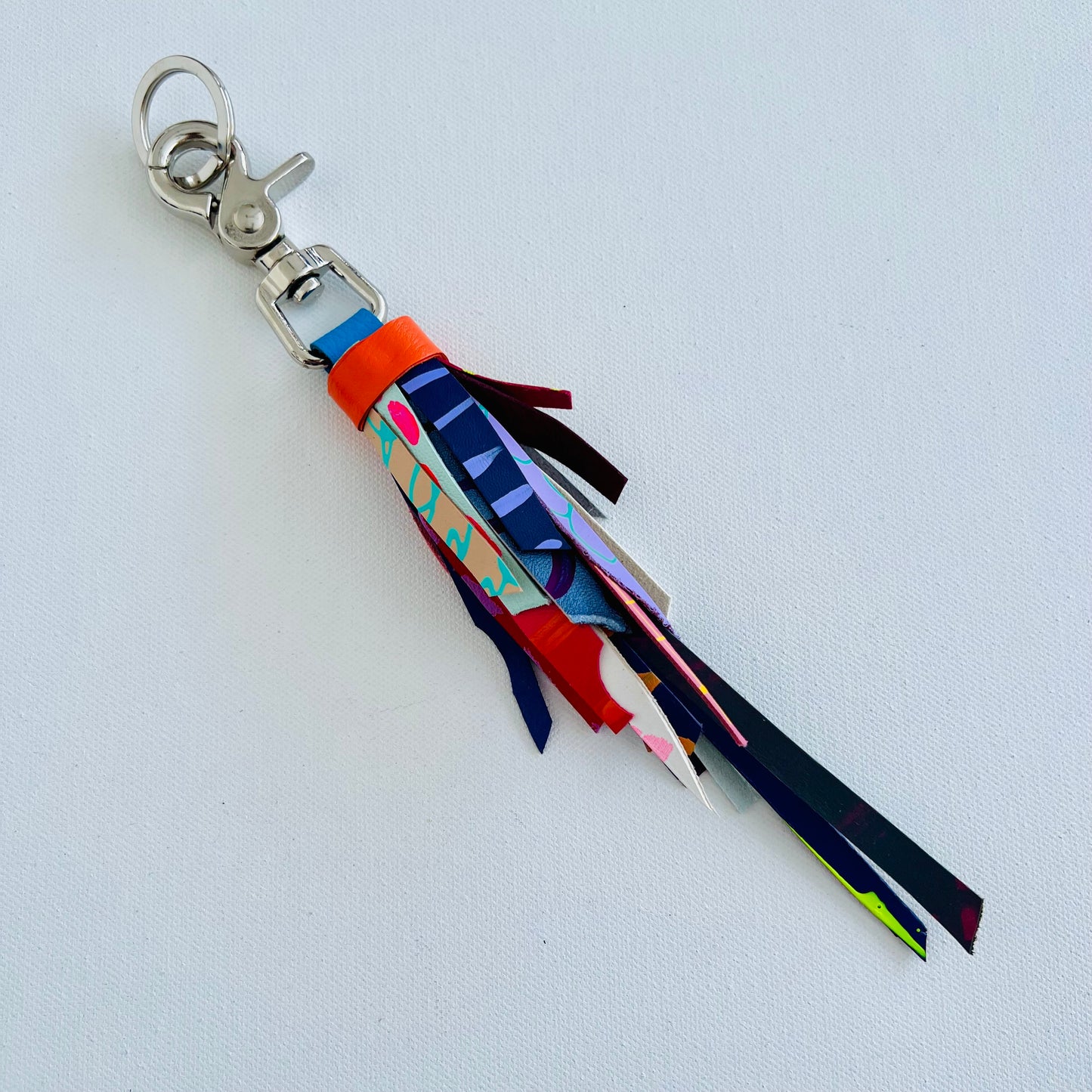 Leather Tassel keychain-Bag Tag