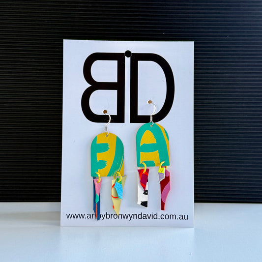Long Arch Statement Earrings