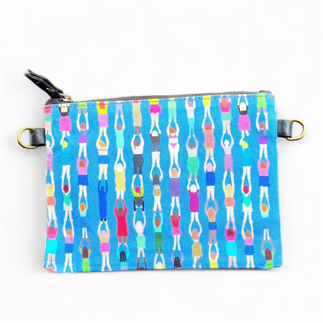 Canvas/Leather Clutch Bag