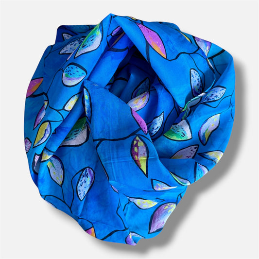 Jumbo Scarf - Gum Leaves | Aboriginal Art | Art by Bronwyn David