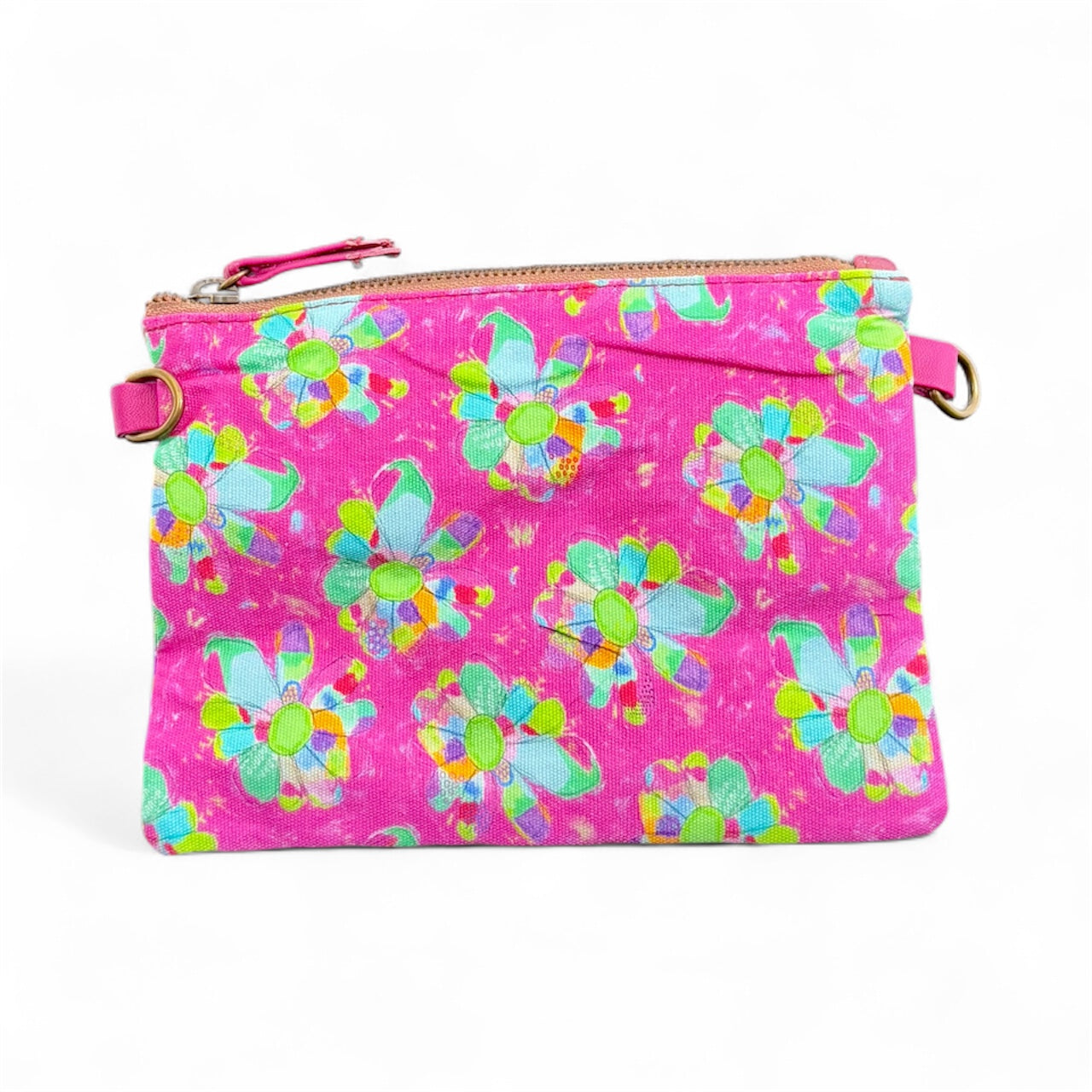 Canvas/Leather Clutch Bag