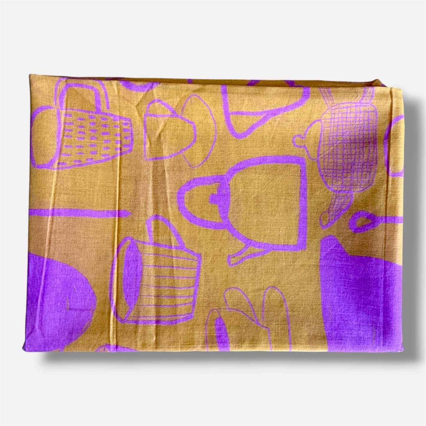 Jumbo Scarf - Pot of Tea Pink and Orange | Aboriginal Art | Art by Bronwyn David