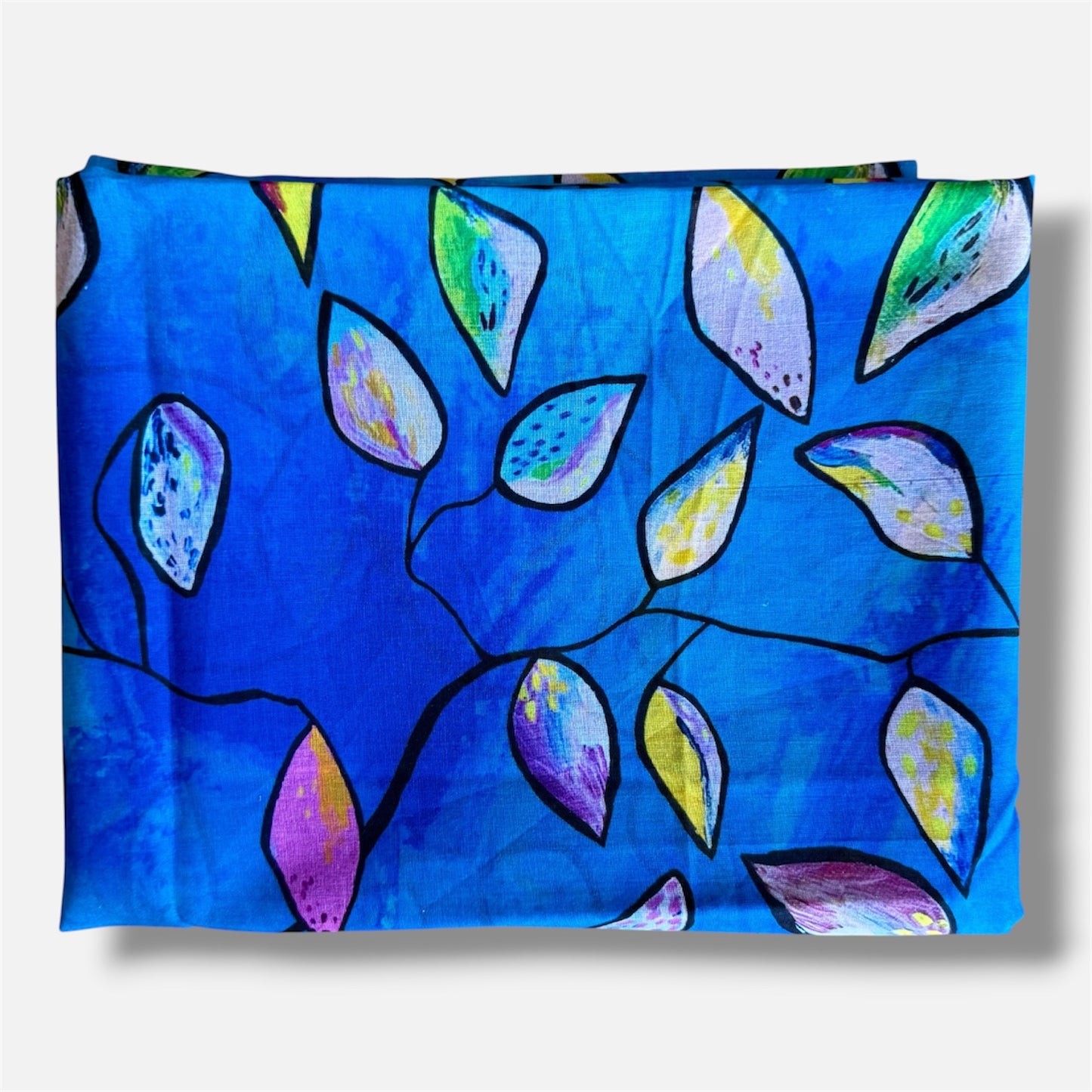 Jumbo Scarf - Gum Leaves | Aboriginal Art | Art by Bronwyn David