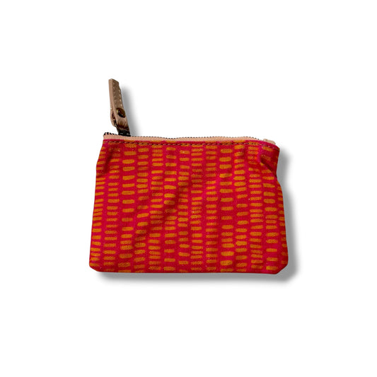 Walking on Country | Handmade Canvas & Leather Coin Purse | Aboriginal Art | Art by Bronwyn David