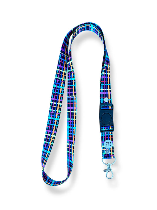 Lanyard - Weave l Indigenous Art Lanyards - Handcrafted Aboriginal Design Collection with Breakaway Safety Clip