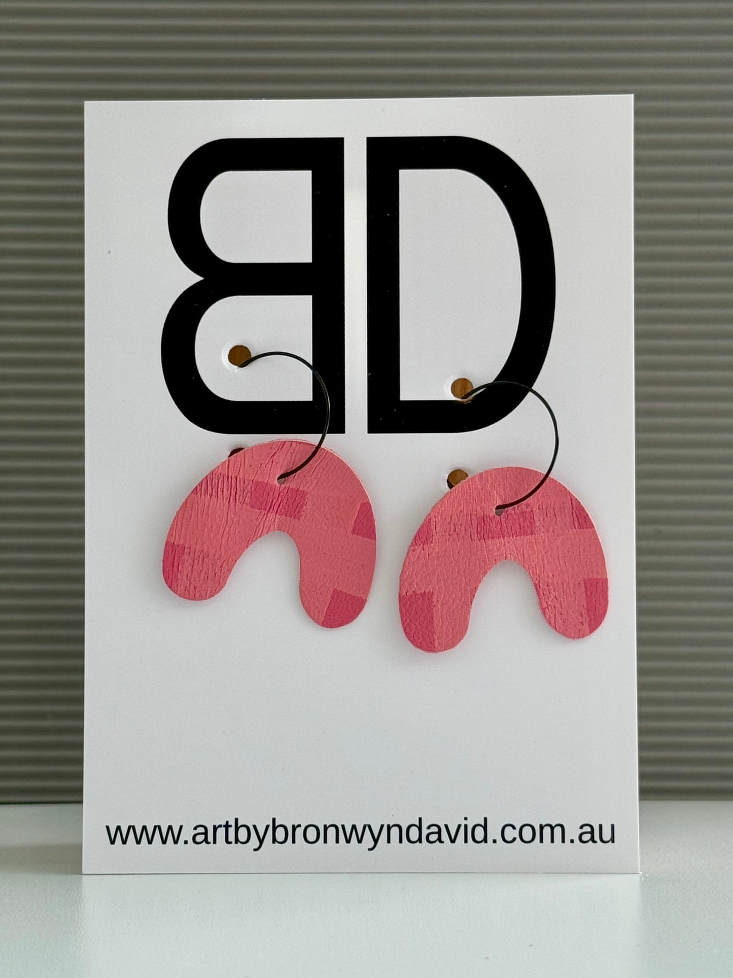 My People - Handmade Painted Leather Earrings - Lightweight Statement Jewellery | Artisan Crafted