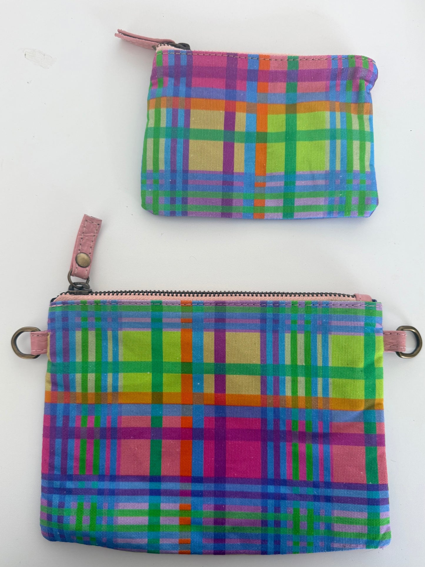 Weave l Handmade Canvas & Leather Clutch Bag l Aboriginal Art Design l Art by Bronwyn David