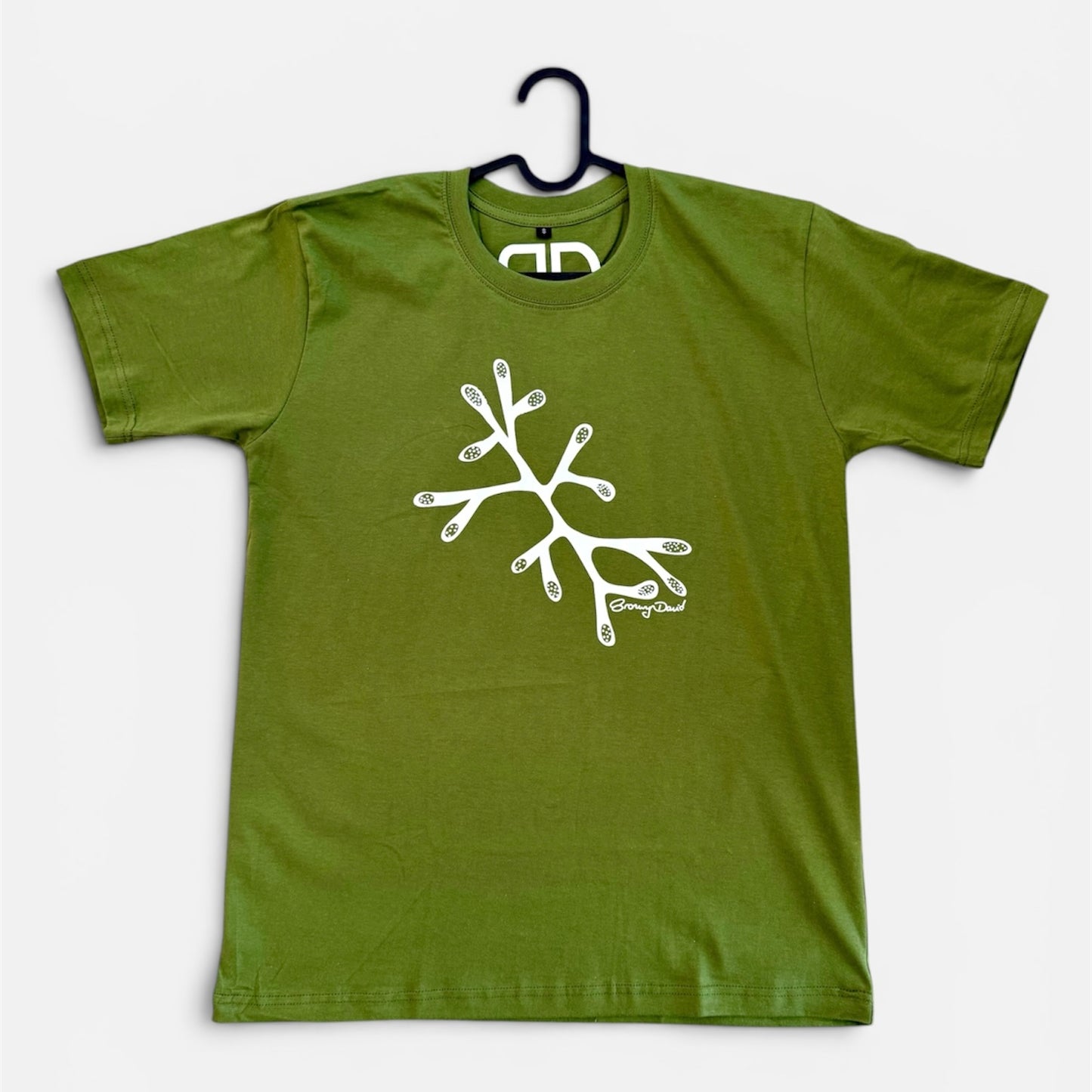 Green T Shirt - Casuarina | Authentic Trawlwoolway First Nations Art T-Shirts | Indigenous Australian Designer Clothing | Cultural Wearable Art | Small-3XL