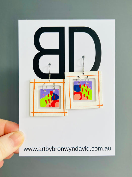 Framed Art Earrings