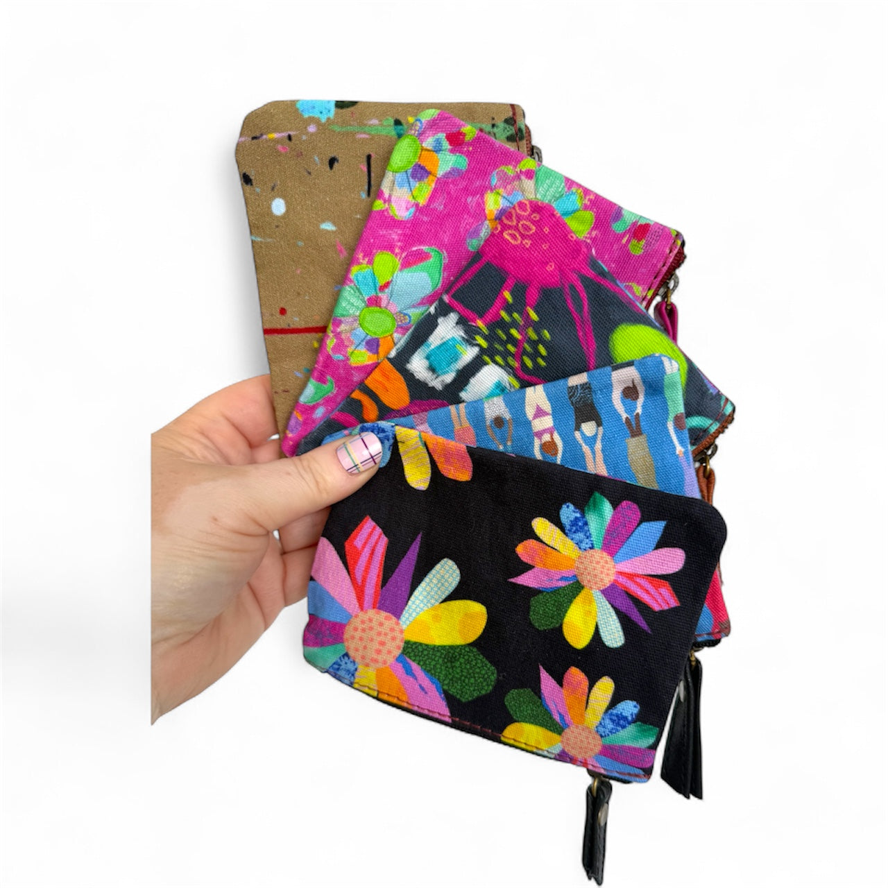 Canvas/Leather Coin Purse