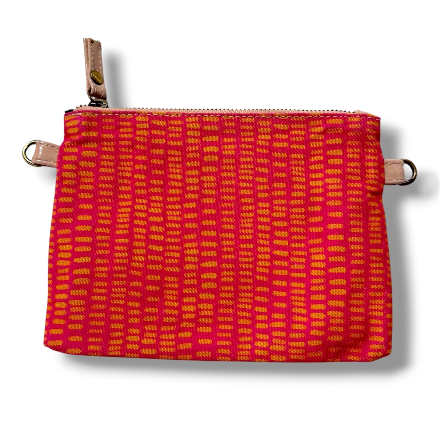 Walking on Country l Handmade Canvas & Leather Clutch Bag l Aboriginal Art Design l Art by Bronwyn David (Copy)