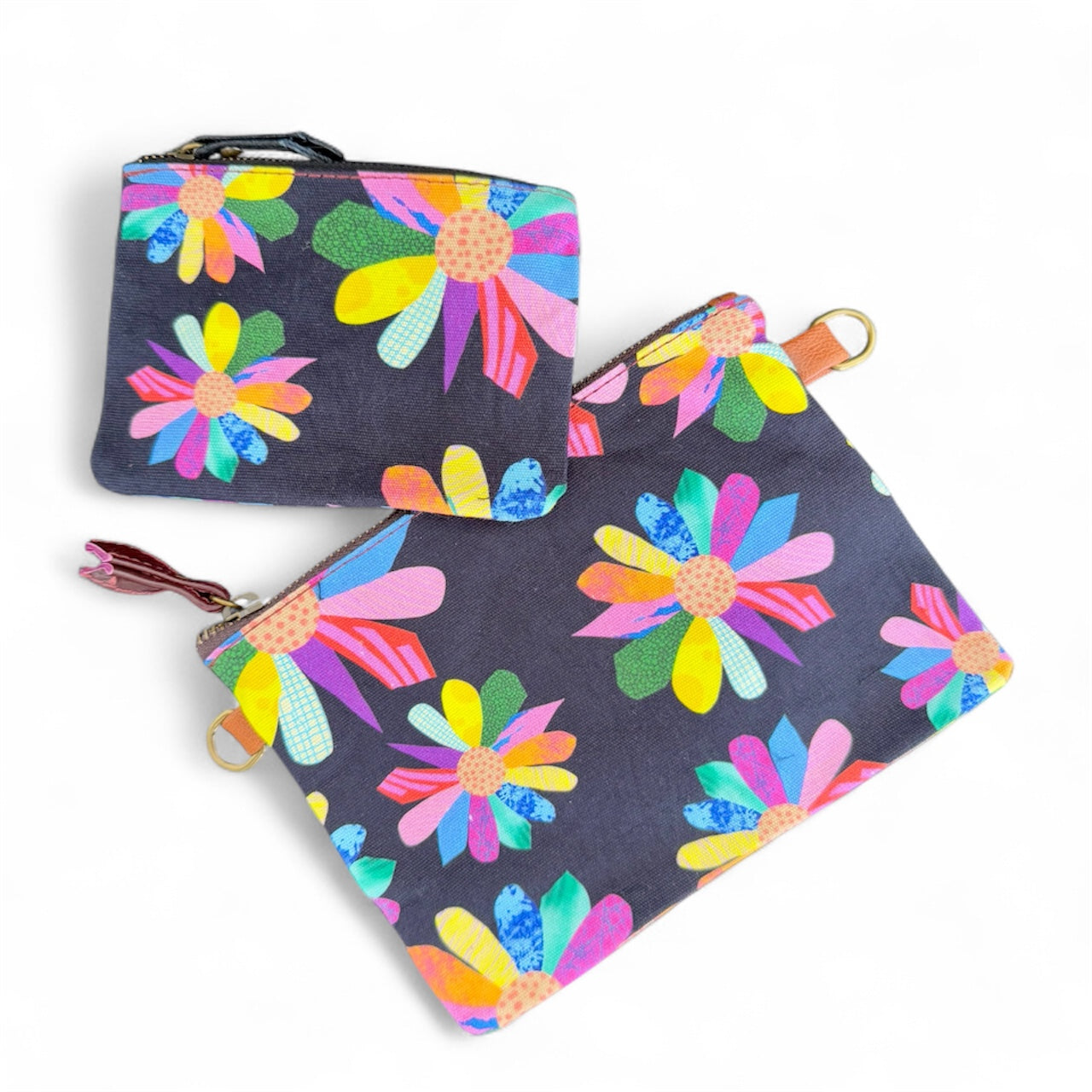 Canvas/Leather Clutch Bag