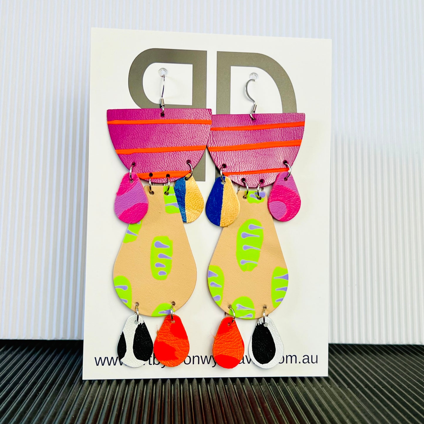 Half Moon Mega Statement Earrings