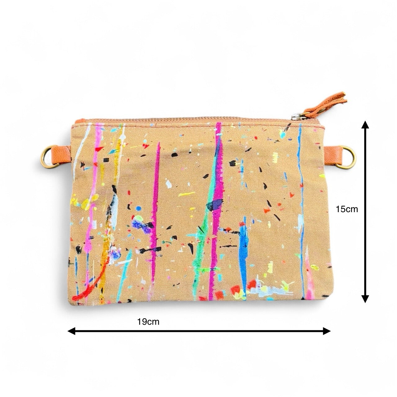 Canvas/Leather Clutch Bag