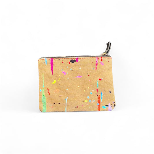 Canvas/Leather Coin Purse