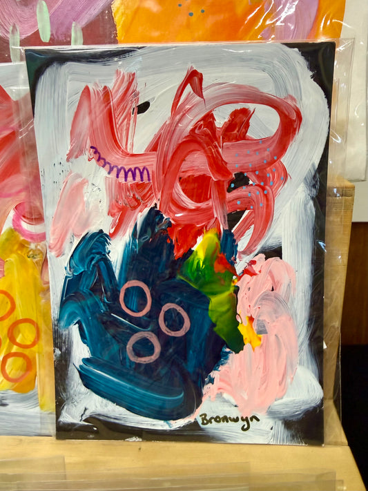 WAW 14 - Medium Painting on Card $35 ea