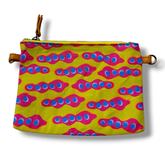 Seed Pods l Handmade Canvas & Leather Clutch Bag l Aboriginal Art Design l Art by Bronwyn David