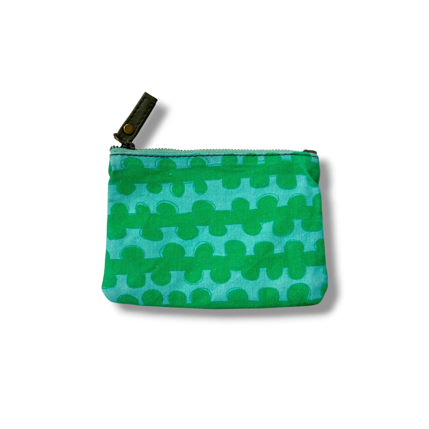 Kelp | Handmade Canvas & Leather Coin Purse | Aboriginal Art | Art by Bronwyn David