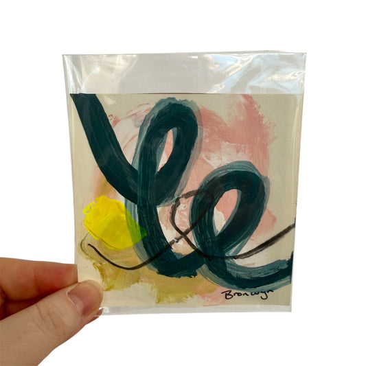 Contemporary Abstract Collection 2025 l Painting on card-stock - 100x100mm