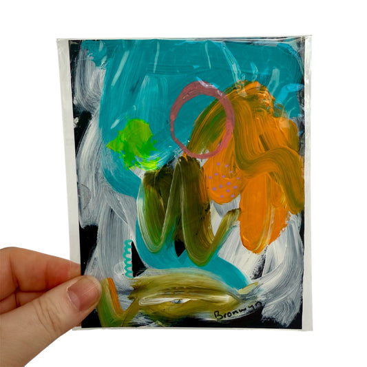 Contemporary Abstract Collection 2025 l Painting on card-stock - 140x110mm